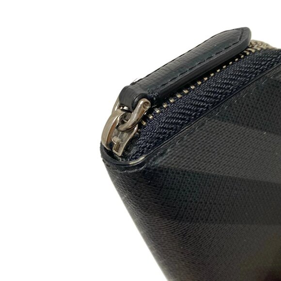 Auth Burberry - Dark Gray Black PVC Coin Case - Picture 4 of 7